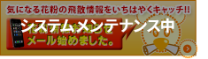 花粉情報お知らせメール「メンテナンス中」